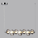 Подвесной светильник линейный с 7-ю рифлеными стеклянными шарами Marcelh Light варинант исполнения - 8 | Loft Concept в Екатеринбурге