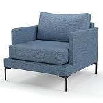 Мебельная ткань Шенилл голубой цвет 138 см T4-26 варинант исполнения - 5 | Loft Concept в Екатеринбурге