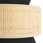 Бра с плетеным декором Bonnie Wicker Black Wall Lamp варинант исполнения - 3 | Loft Concept в Екатеринбурге