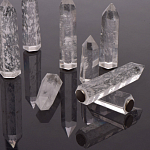 Люстра с двумя кольцами черного цвета с хрустальными элементами QUARTZ CRYSTAL варинант исполнения - 13 | Loft Concept в Екатеринбурге