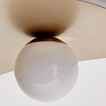 Люстра круглая с 2-мя металлическими абажурами Andromeda варинант исполнения - 3 | Loft Concept в Екатеринбурге