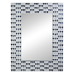 Прямоугольное зеркало с инкрустацией раковинами устриц Mother оf Pearl Facets варинант исполнения - 1 | Loft Concept в Екатеринбурге