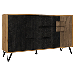 Комод с 3-мя ящиками и дверцей Stone Effect варинант исполнения - 2 | Loft Concept в Екатеринбурге