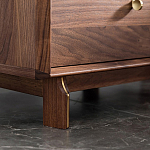 Прикроватный деревянный столик с ящиками Moon Walnut Furniture варинант исполнения - 4 | Loft Concept в Екатеринбурге