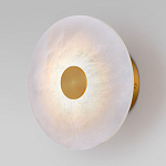 Бра светодиодный с мраморным рассеивателем латунь варинант исполнения - 2 | Loft Concept в Екатеринбурге