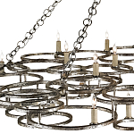 Люстра фигурная многоярусная из круглых элементов Round Metal Element варинант исполнения - 1 | Loft Concept в Екатеринбурге