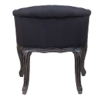 Кресло низкое в стиле прованс Черный Лен Louis French Armchair  варинант исполнения - 3 | Loft Concept в Екатеринбурге