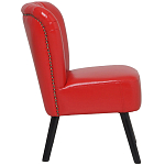 Кресло с обивкой из эко-кожи Harper Armchair Red варинант исполнения - 3 | Loft Concept в Екатеринбурге