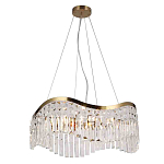 Люстра подвесная волнистой формы с хрустальными подвесками Ludivine Lighting варинант исполнения - 1 | Loft Concept в Екатеринбурге