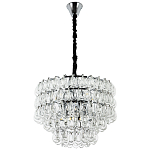 Люстра с хрустальными подвесками в виде капель Antoine Crystal Drops Chrome Chandelier 9 варинант исполнения - 2 | Loft Concept в Екатеринбурге