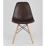 Пластиковый стул на ножках из массива бука Eames Brown варинант исполнения - 4 | Loft Concept в Екатеринбурге