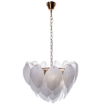 Люстра с лепестками из матового рифленого стекла Chandelier Water Lily варинант исполнения - 1 | Loft Concept в Екатеринбурге