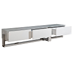 Тумба под телевизор со стеклянным фасадом Modern TumbvTV варинант исполнения - 2 | Loft Concept в Екатеринбурге