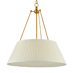 Подвесной светильник светодиодный с фактурным тканевым конусообразным абажуром White Fabric Lampshade варинант исполнения - 4 | Loft Concept в Екатеринбурге