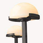 Люстрас 3-мя мраморными плафонами в форме купола Light Warm Light варинант исполнения - 1 | Loft Concept в Екатеринбурге