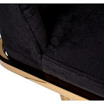 Стул обеденный велюровый черный с золотым каркасом Nobility варинант исполнения - 4 | Loft Concept в Екатеринбурге