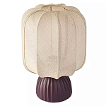 Настольная лампа с фактурным основанием и бежевым тканевым абажуром Modern Textured Table Lamp варинант исполнения - 1 | Loft Concept в Екатеринбурге