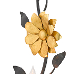 Бра черное с золотым цветком Bizarre Creation варинант исполнения - 1 | Loft Concept в Екатеринбурге