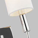 Бра с прямоугольным основанием и 2-мя белыми цилиндрическими льняными абажурами Feiss варинант исполнения - 2 | Loft Concept в Екатеринбурге