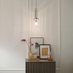 Подвесной светильник с прозрачным рифленым цилиндрическим плафоном Kichler варинант исполнения - 14 | Loft Concept в Екатеринбурге