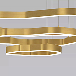 Люстра подвесная с 3-мя ассиметричными светодиодными лампами Golden Current варинант исполнения - 4 | Loft Concept в Екатеринбурге