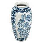 Ваза с синим цветочным орнаментом Blue & White Ornament  варинант исполнения - 1 | Loft Concept в Екатеринбурге