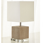 Настольная лампа деревянная с белым абажуром Wooden Table Lamp варинант исполнения - 1 | Loft Concept в Екатеринбурге