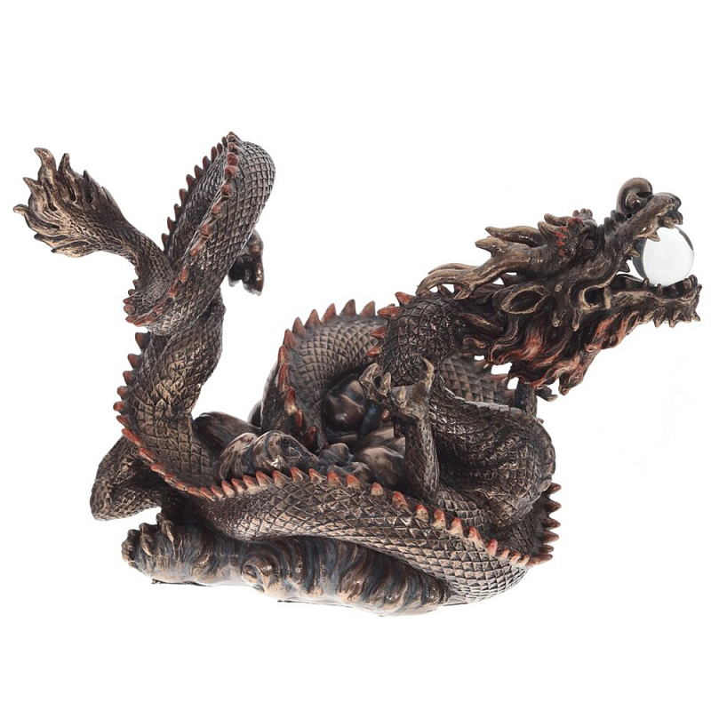 Декоративная статуэтка Дракон Фуцанлун Fuzanglong Dragon Brown Statuette Коричневый Декоративная статуэтка Дракон Фуцанлун Fuzanglong Dragon Brown Statuette Коричневый в Екатеринбурге | Loft Concept