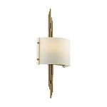 Бра с изогнутым плафоном на бронзовом основании с вертикальным декором из металлических трубок Sohne варинант исполнения - 7 | Loft Concept в Екатеринбурге