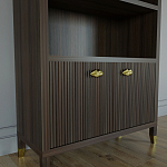 Книжный Стеллаж Elsa Dreams Walnut с задней стенкой варинант исполнения - 2 | Loft Concept в Екатеринбурге