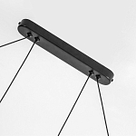 Светодиодная люстра Black LED Circle and Oval Lamp варинант исполнения - 3 | Loft Concept в Екатеринбурге