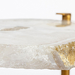 Кофейный стол со столешницей из агата Agate Design Beige варинант исполнения - 3 | Loft Concept в Екатеринбурге