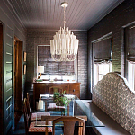 Люстра белая с несколькими ярусами деревянных палочек Bright Wooden Chandelier варинант исполнения - 5 | Loft Concept в Екатеринбурге