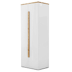 Шкаф платяной с белым глянцевым фасадом Grace of Furniture варинант исполнения - 2 | Loft Concept в Екатеринбурге