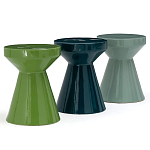 Приставной стол из керамики Manufacto Gray-green варинант исполнения - 3 | Loft Concept в Екатеринбурге