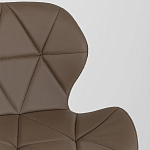 Стул с коричневым сиденьем из экокожи JEROEN варинант исполнения - 7 | Loft Concept в Екатеринбурге
