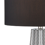 Настольная лампа с черно-белым узором Wavy Stripes варинант исполнения - 1 | Loft Concept в Екатеринбурге