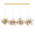 Люстра подвесная из четырех частей с металлическими круглыми элементами Terzani Argent варинант исполнения - 2 | Loft Concept в Екатеринбурге