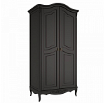 Шкаф черный из массива бука в стиле прованс Black Provence варинант исполнения - 3 | Loft Concept в Екатеринбурге