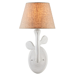 Бра с белым каркасом и тканевым абажуром Natural Stems варинант исполнения - 2 | Loft Concept в Екатеринбурге