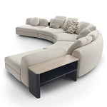 Большой угловой Диван California трансформер с приставными деревянными модулями   варинант исполнения - 2 | Loft Concept в Екатеринбурге