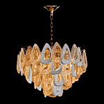 Люстра с многослойными белыми и прозрачными подвесками Character Chandelier варинант исполнения - 4 | Loft Concept в Екатеринбурге