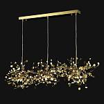 Люстра подвесная из трех частей с металлическими круглыми элементами Terzani Argent варинант исполнения - 5 | Loft Concept в Екатеринбурге