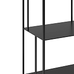 Высокий стеллаж из металла Menzie High Metal Rack Black варинант исполнения - 3 | Loft Concept в Екатеринбурге
