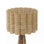 Торшер с плетеным абажуром на основании в виде треноги Lamp with Wicker Lampshade варинант исполнения - 2 | Loft Concept в Екатеринбурге