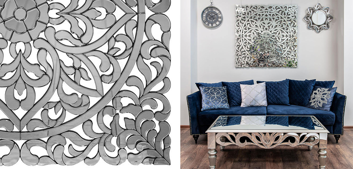 Зеркальное панно Openwork Mirror Square - Loft-Concept в Екатеринбурге