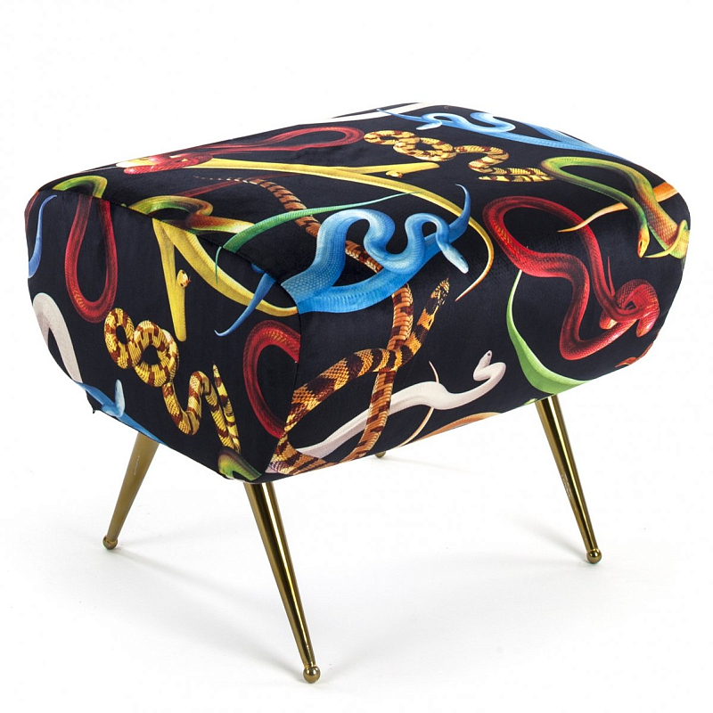 Оттоманка Seletti Pouf Snakes Мульти Латунь в Екатеринбурге | Loft Concept 