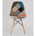 Пластиковый стул на ножках из массива бука Eames Пэчворк варинант исполнения - 4 | Loft Concept в Екатеринбурге