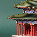 Макет Китайской пагоды миниатюра Дворцовый парк Синцинь в Пекине варинант исполнения - 1 | Loft Concept в Екатеринбурге