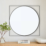 Зеркало в черной металлической раме Urban Style Mirror варинант исполнения - 3 | Loft Concept в Екатеринбурге